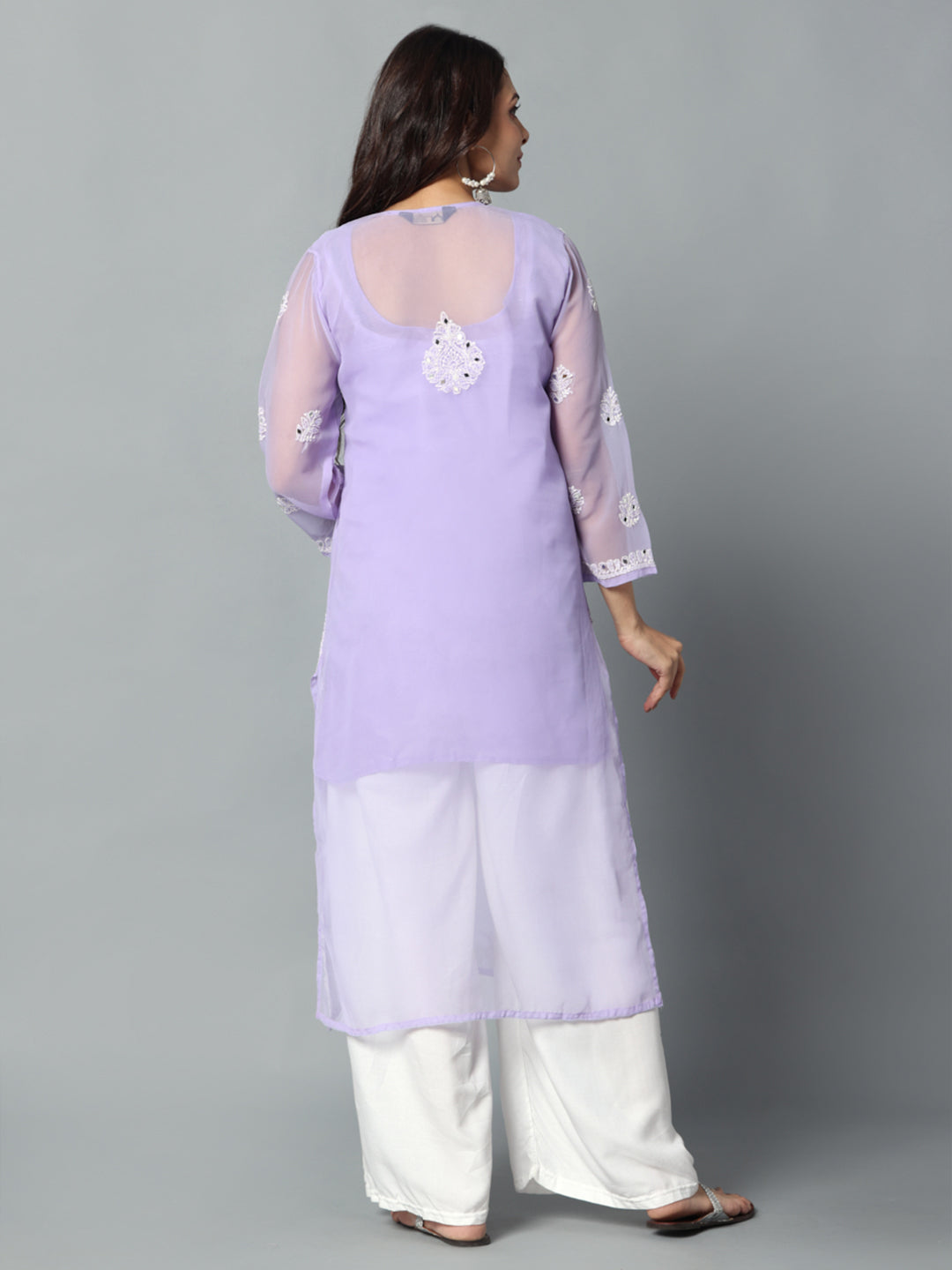 Embroidered Georgette Kurti
