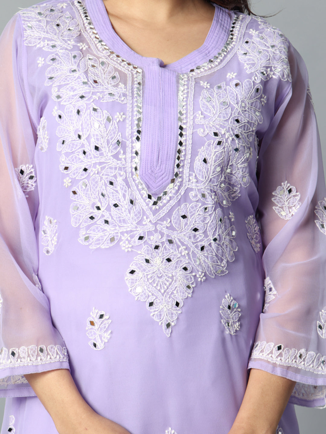 Embroidered Georgette Kurti