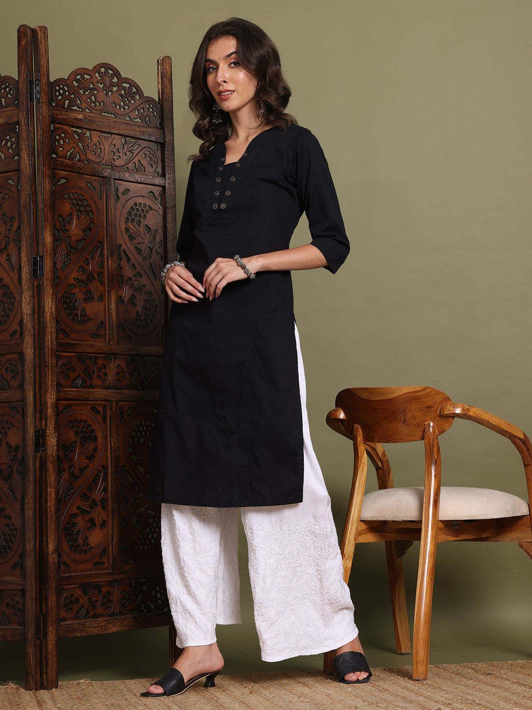 ChikanKari Rayon Plazzo