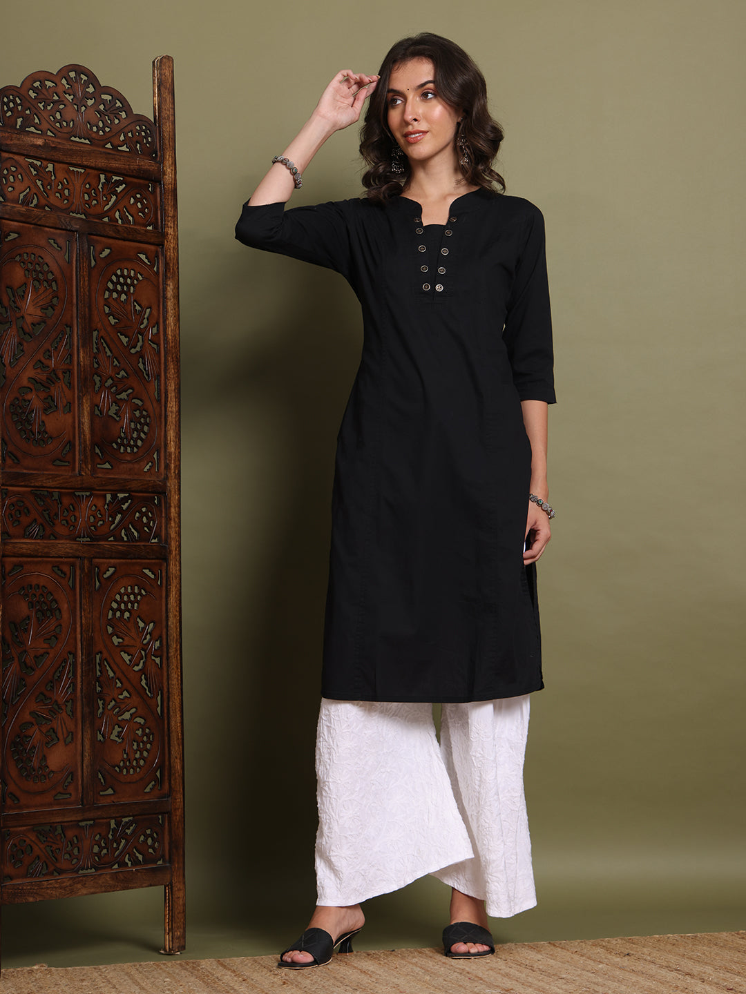 ChikanKari Rayon Plazzo