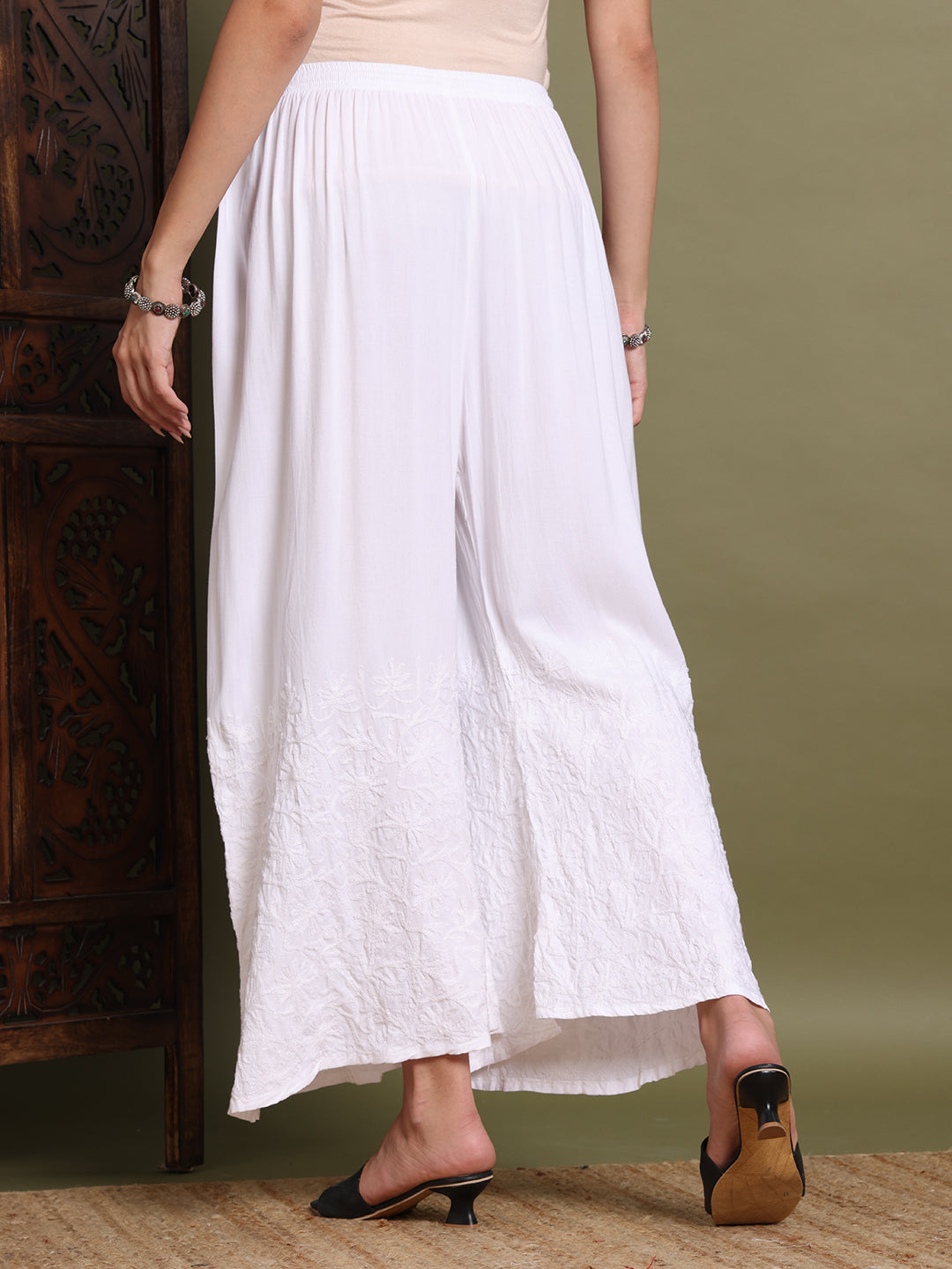 ChikanKari Rayon Plazzo