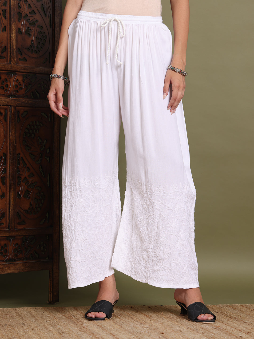 ChikanKari Rayon Plazzo