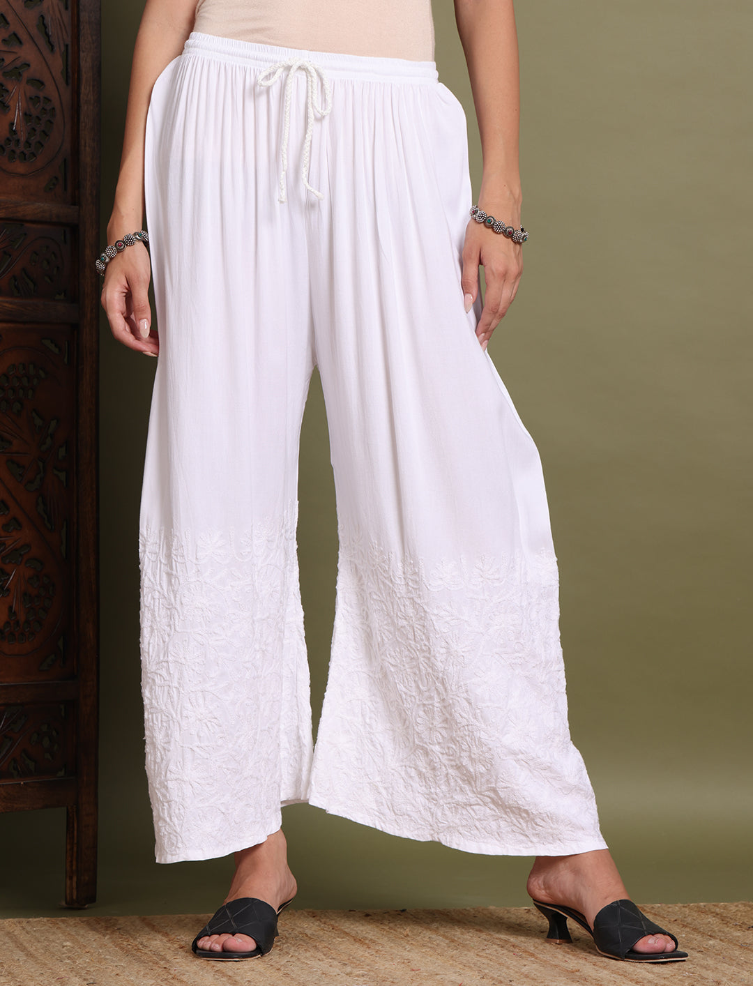 ChikanKari Rayon Plazzo