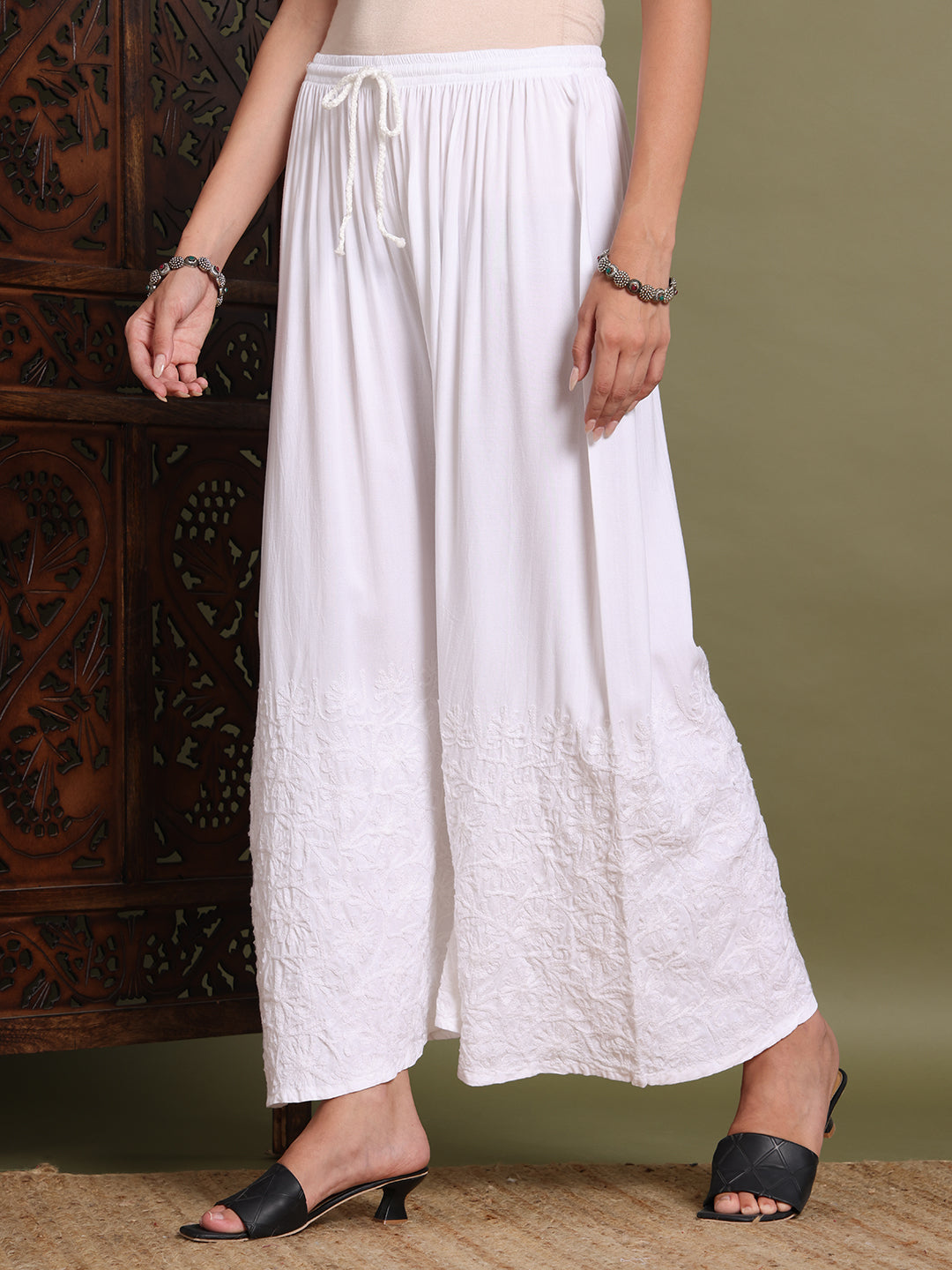 ChikanKari Rayon Plazzo