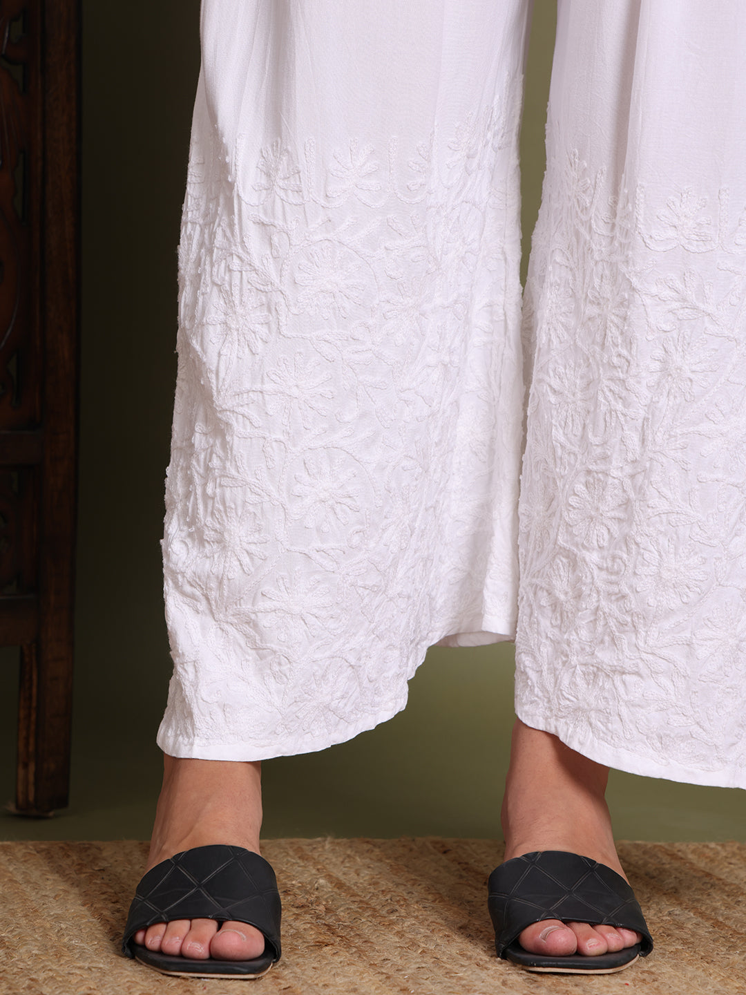 ChikanKari Rayon Plazzo