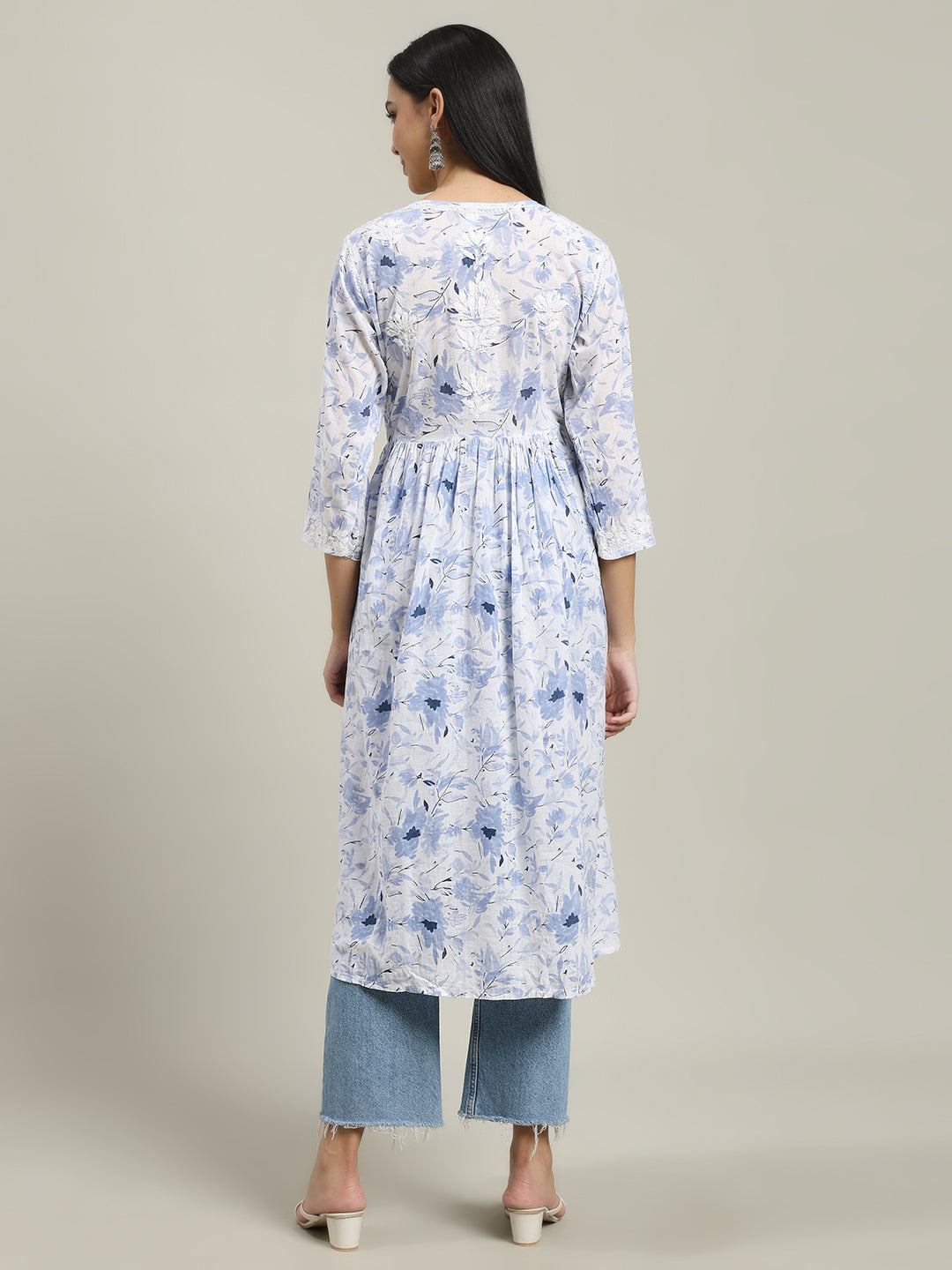ChikanKari Long Gown