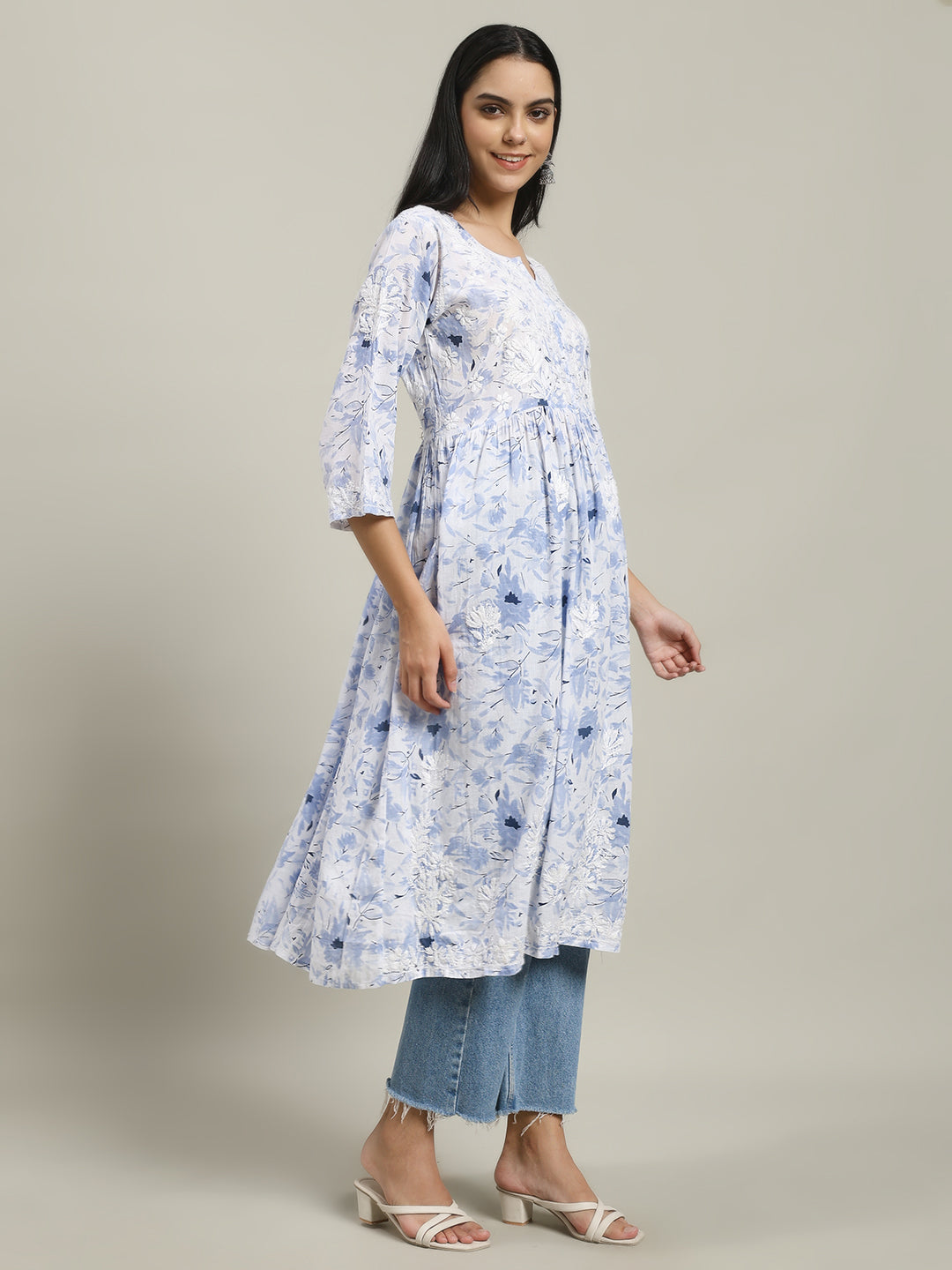 ChikanKari Long Gown