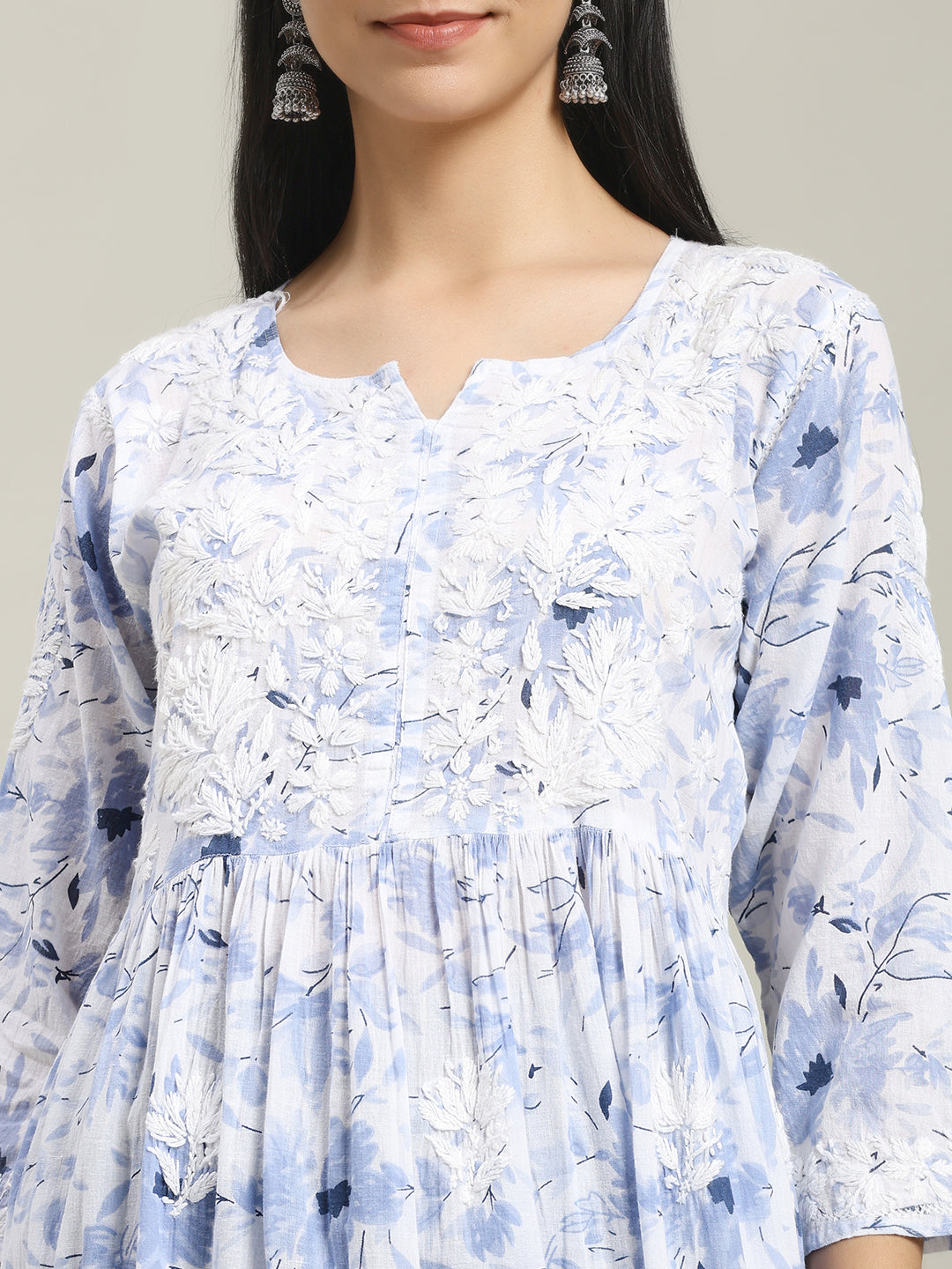 ChikanKari Long Gown