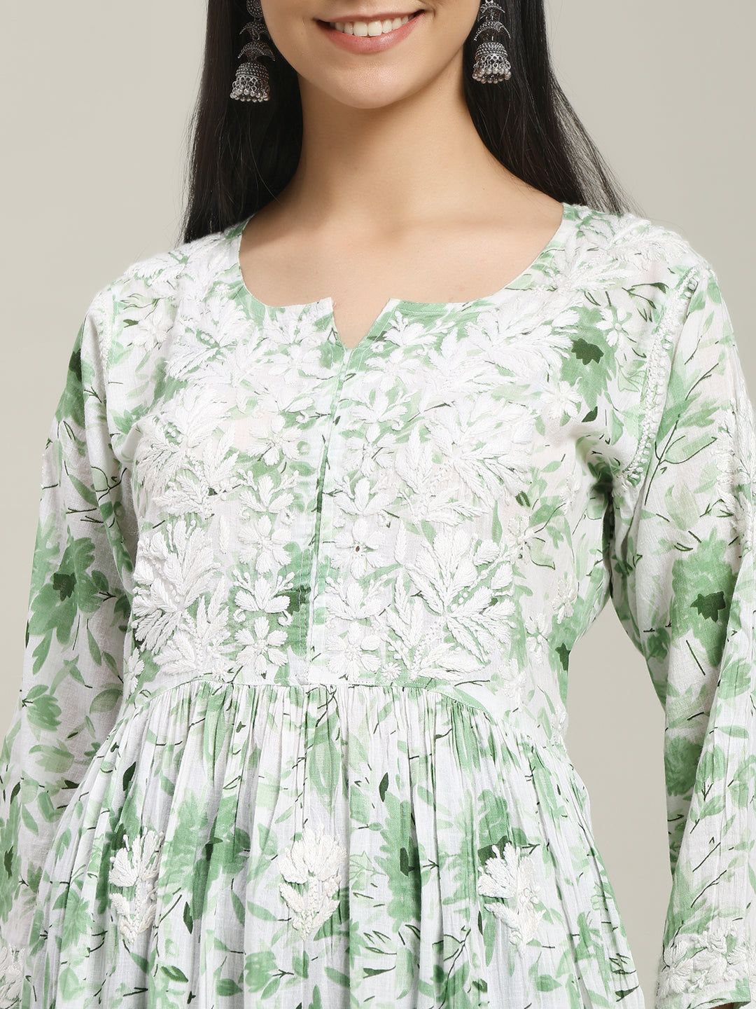 ChikanKari Long Gown