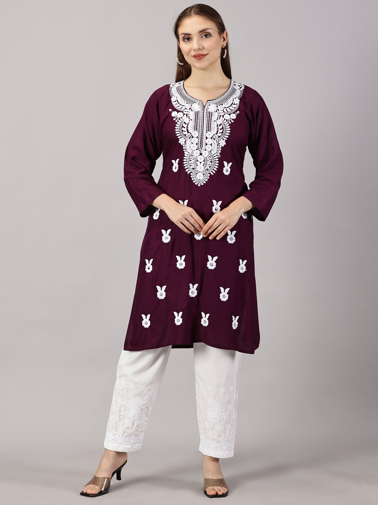 chikan kurti chikan kurti