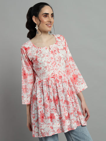 Short chikankari kurti for womens Short chikankari kurti for womens