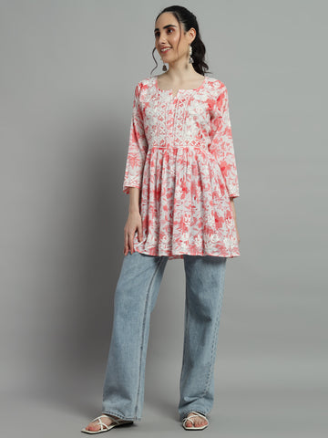 Short chikankari kurti for womens Short chikankari kurti for womens