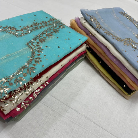 Organza Silk Shirt & Dupatta Organza Silk Shirt & Dupatta