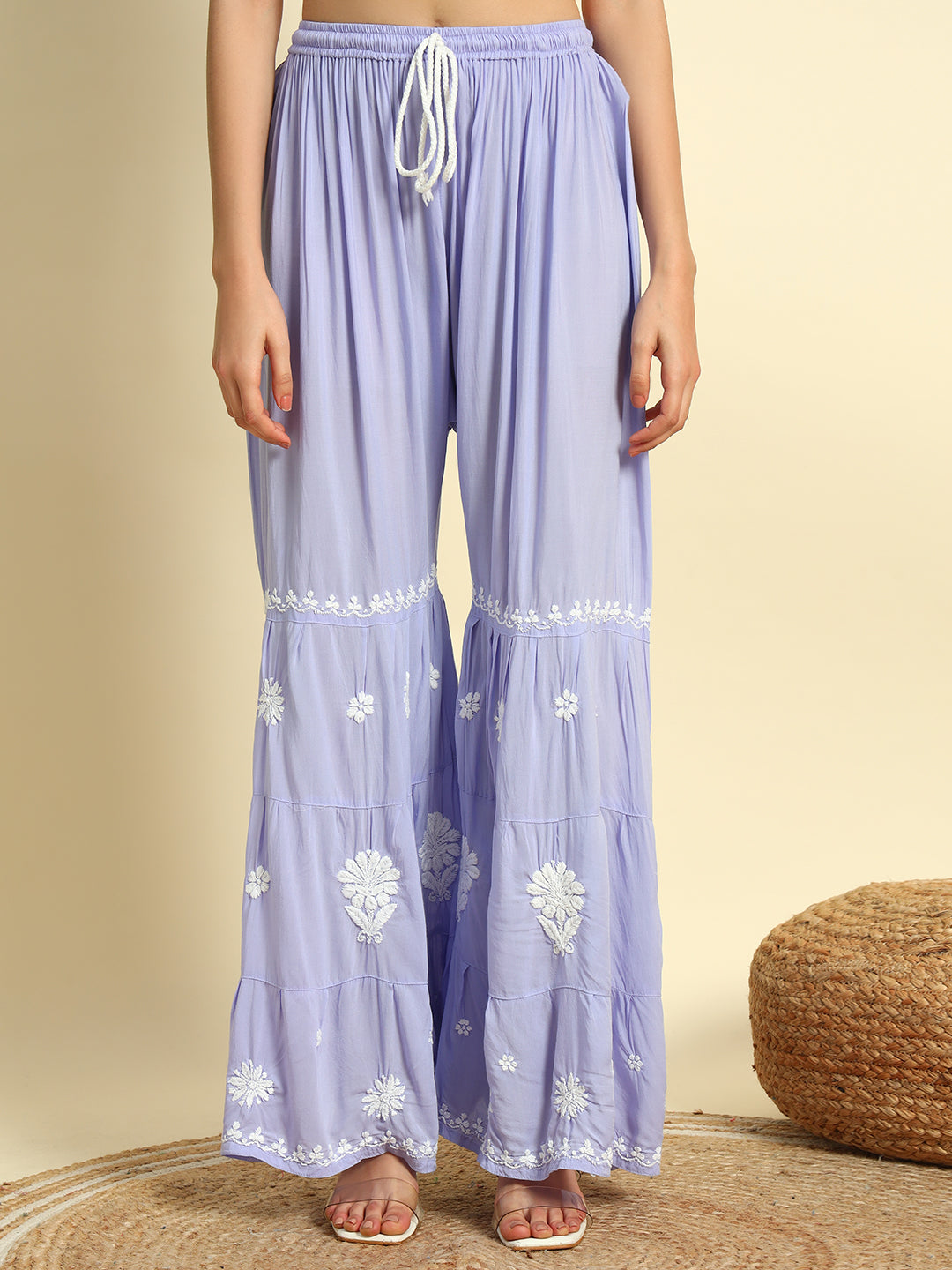 Chikankari Gharara Set
