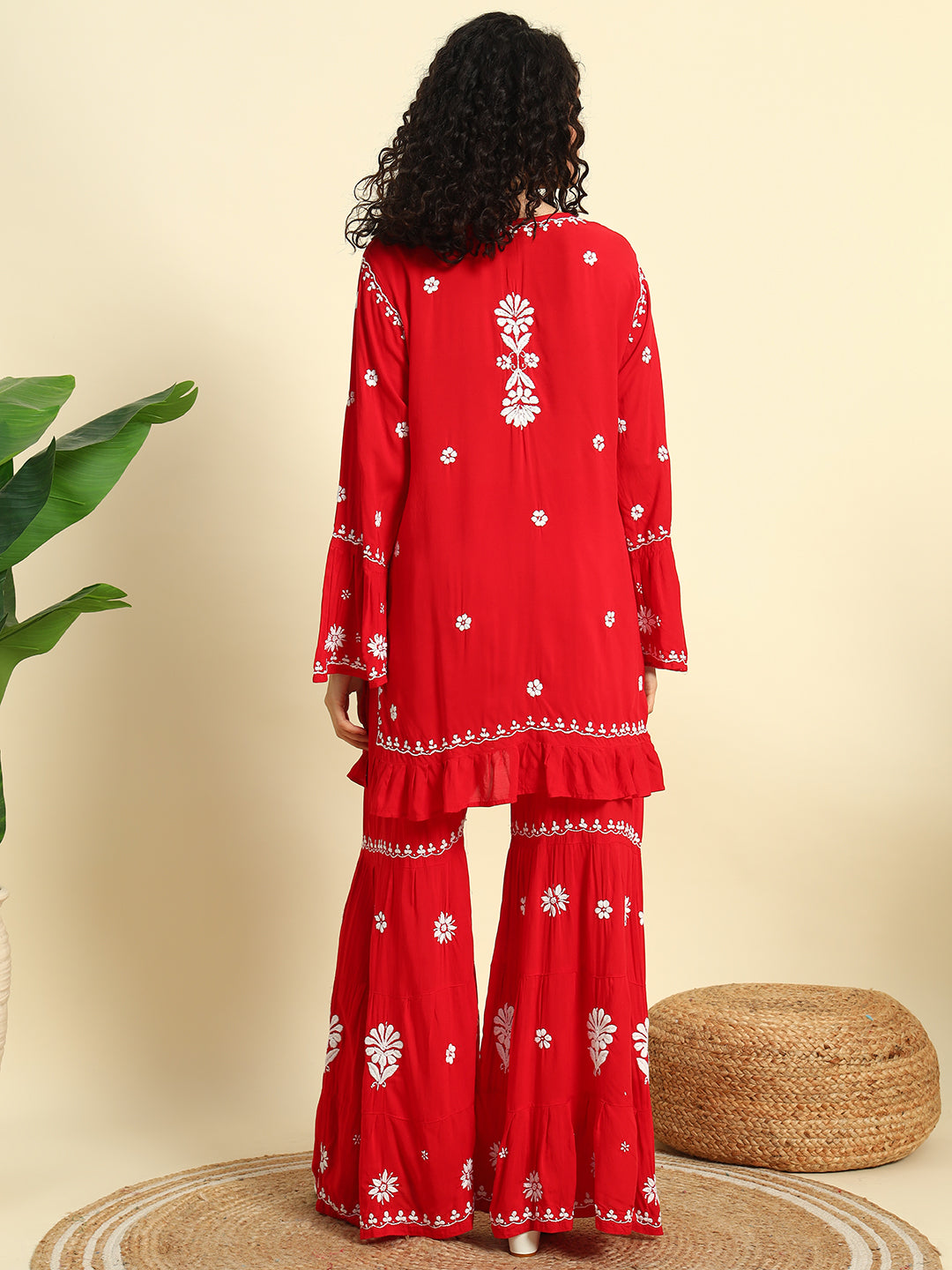 Chikankari Gharara Set
