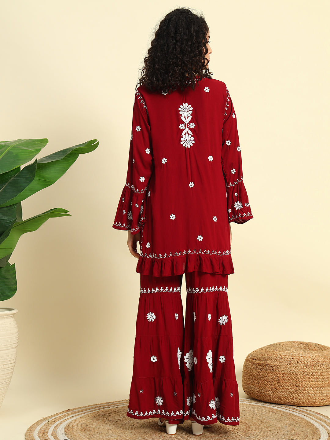 Chikankari Gharara Set