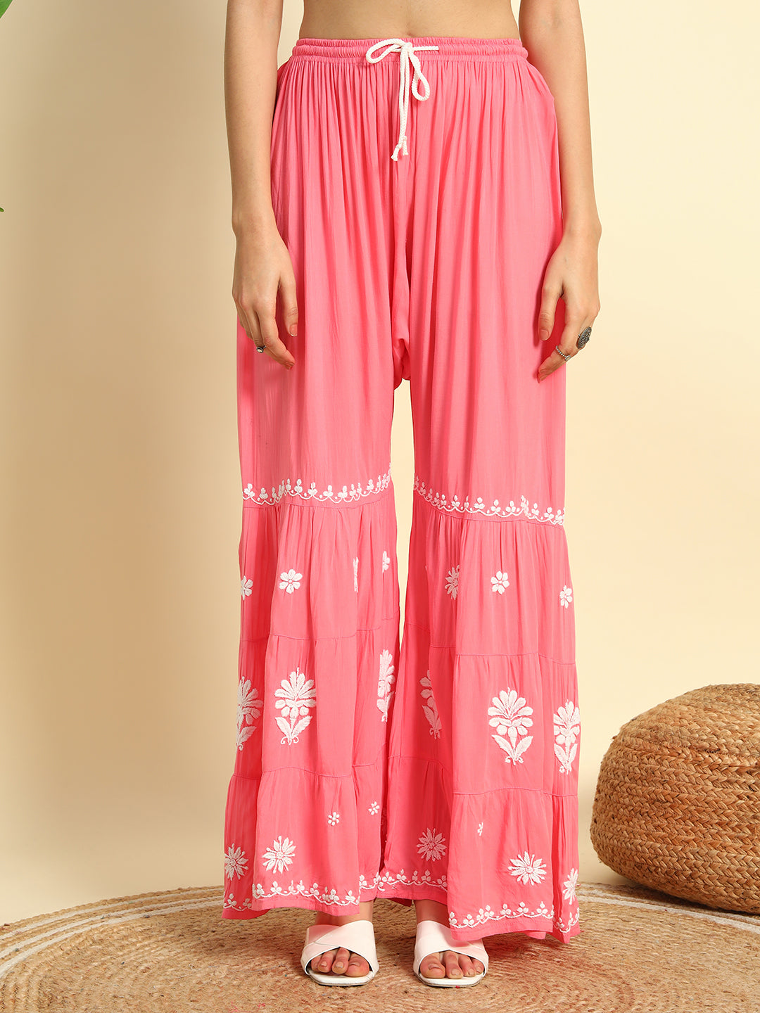 Chikankari Gharara Set