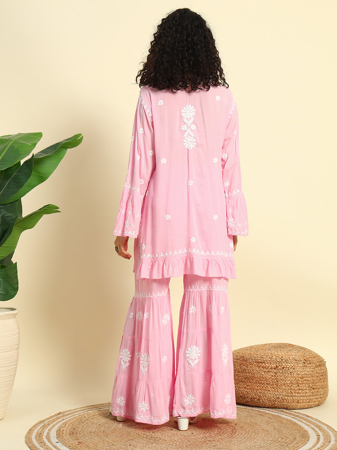 Chikankari Gharara Set