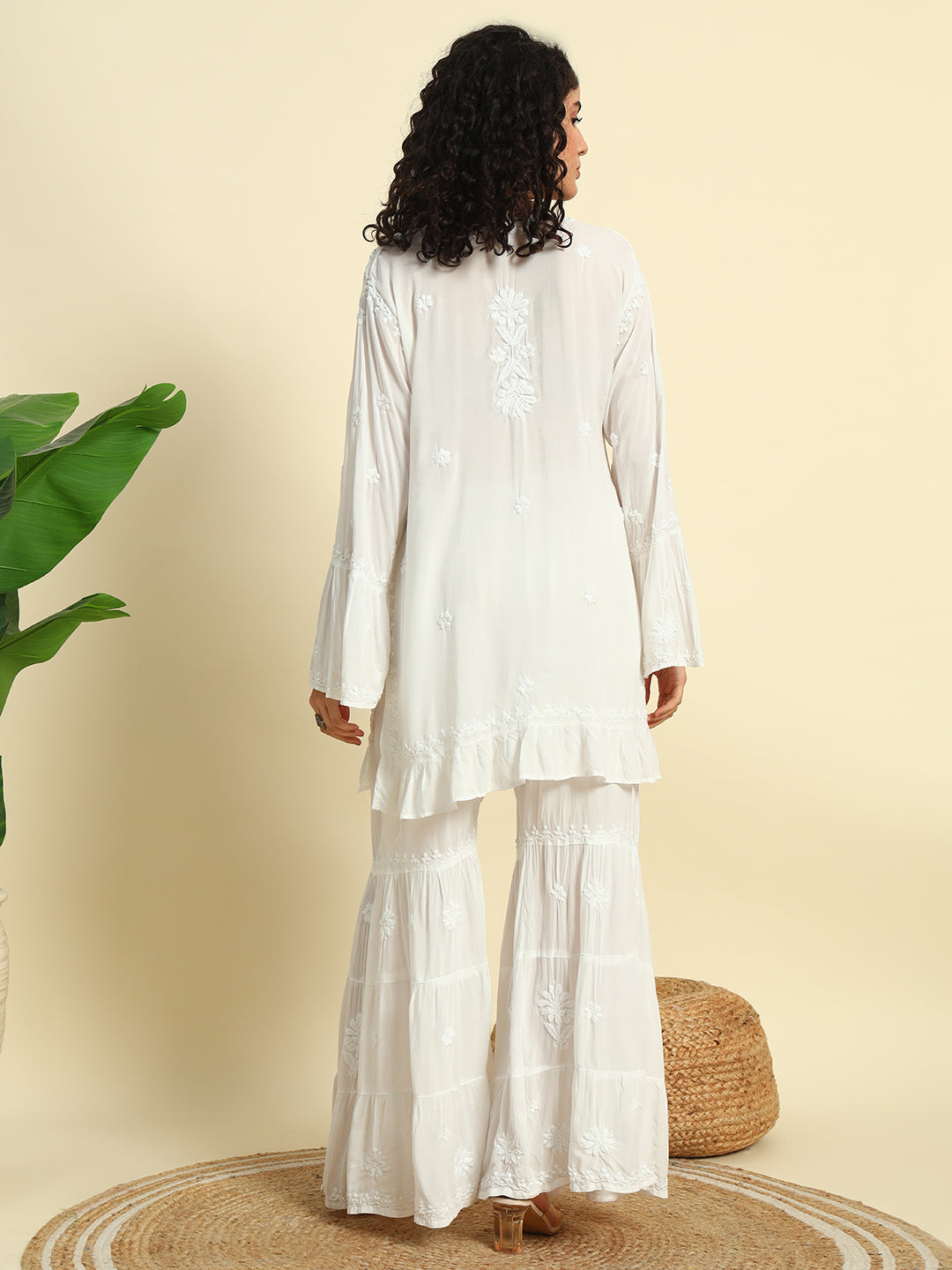Chikankari Gharara Set