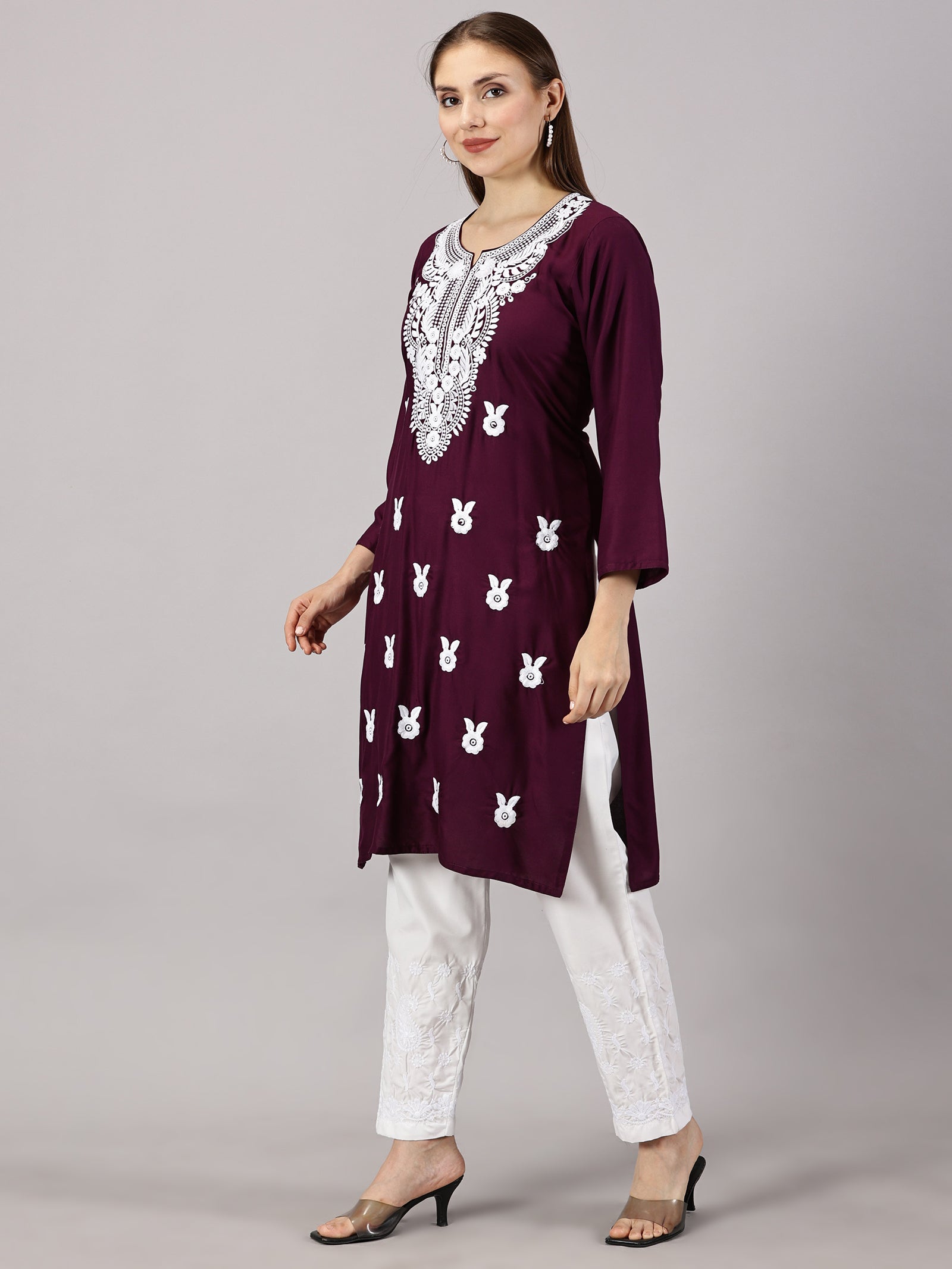 chikan kurti chikan kurti