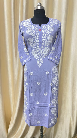 lucknowi Chikan Kurti lucknowi Chikan Kurti