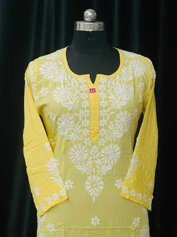 lucknowi Chikan Kurti lucknowi Chikan Kurti