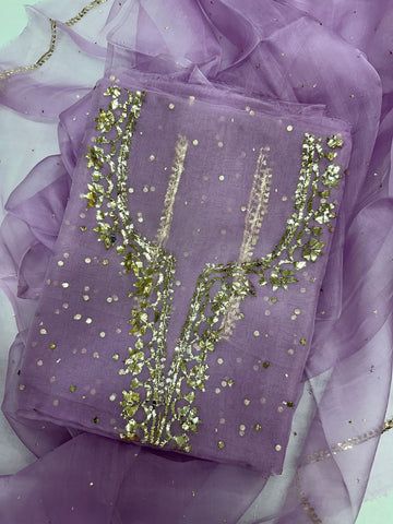 Organza Silk Shirt & Dupatta Organza Silk Shirt & Dupatta