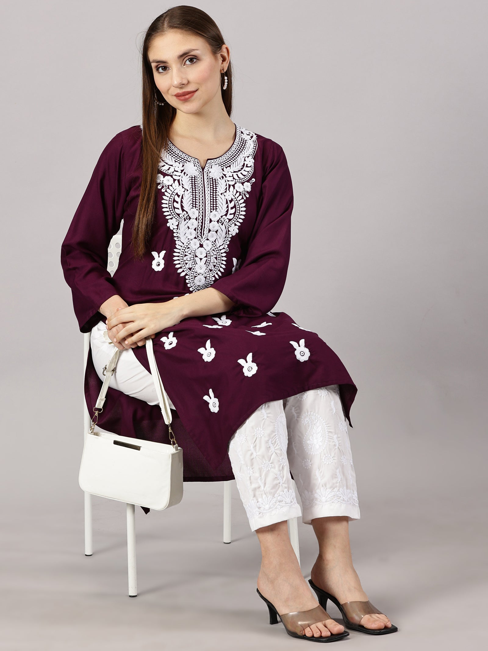 chikan kurti chikan kurti