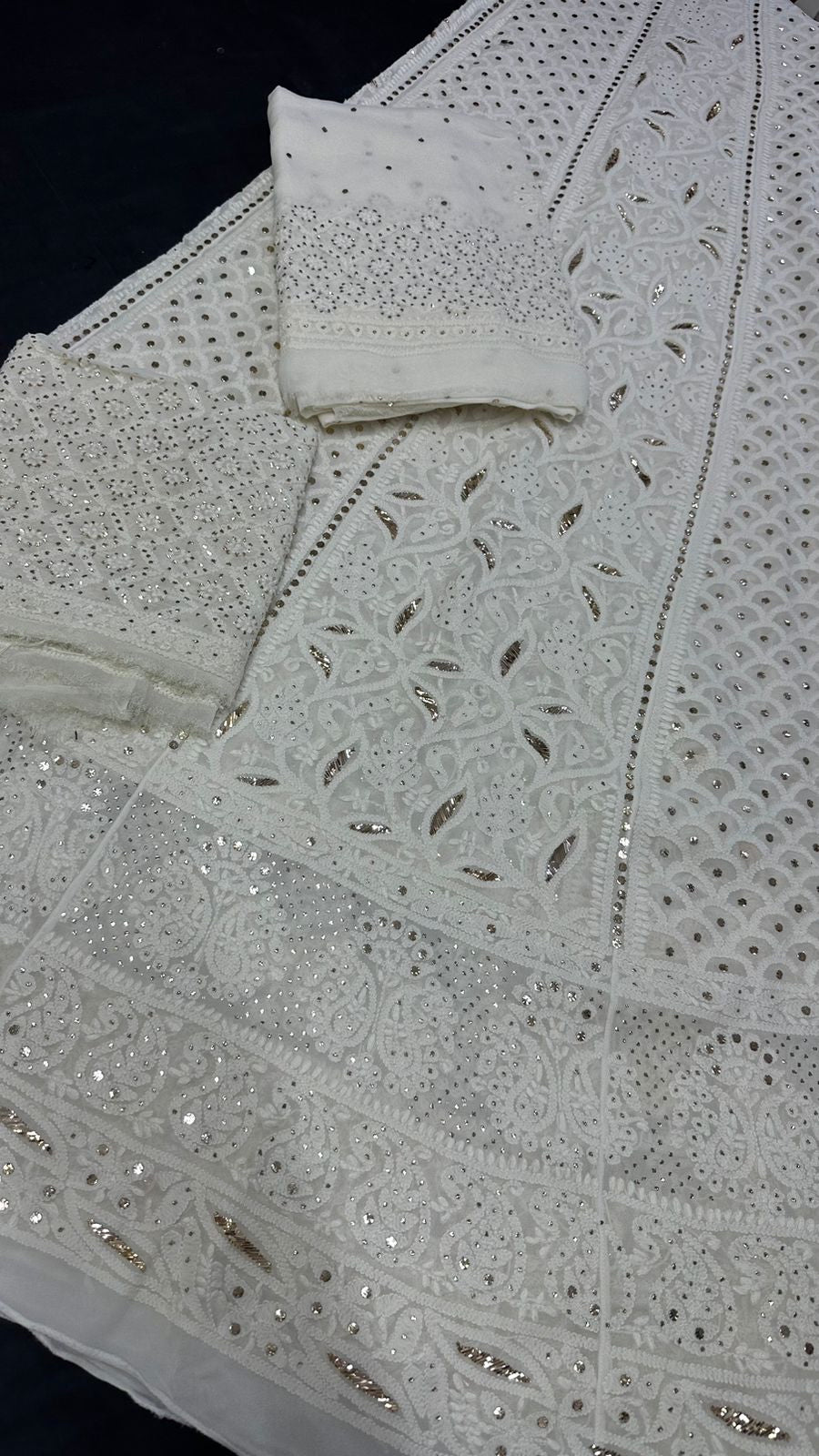Chikan Handwork Lehenga Chikan Handwork Lehenga