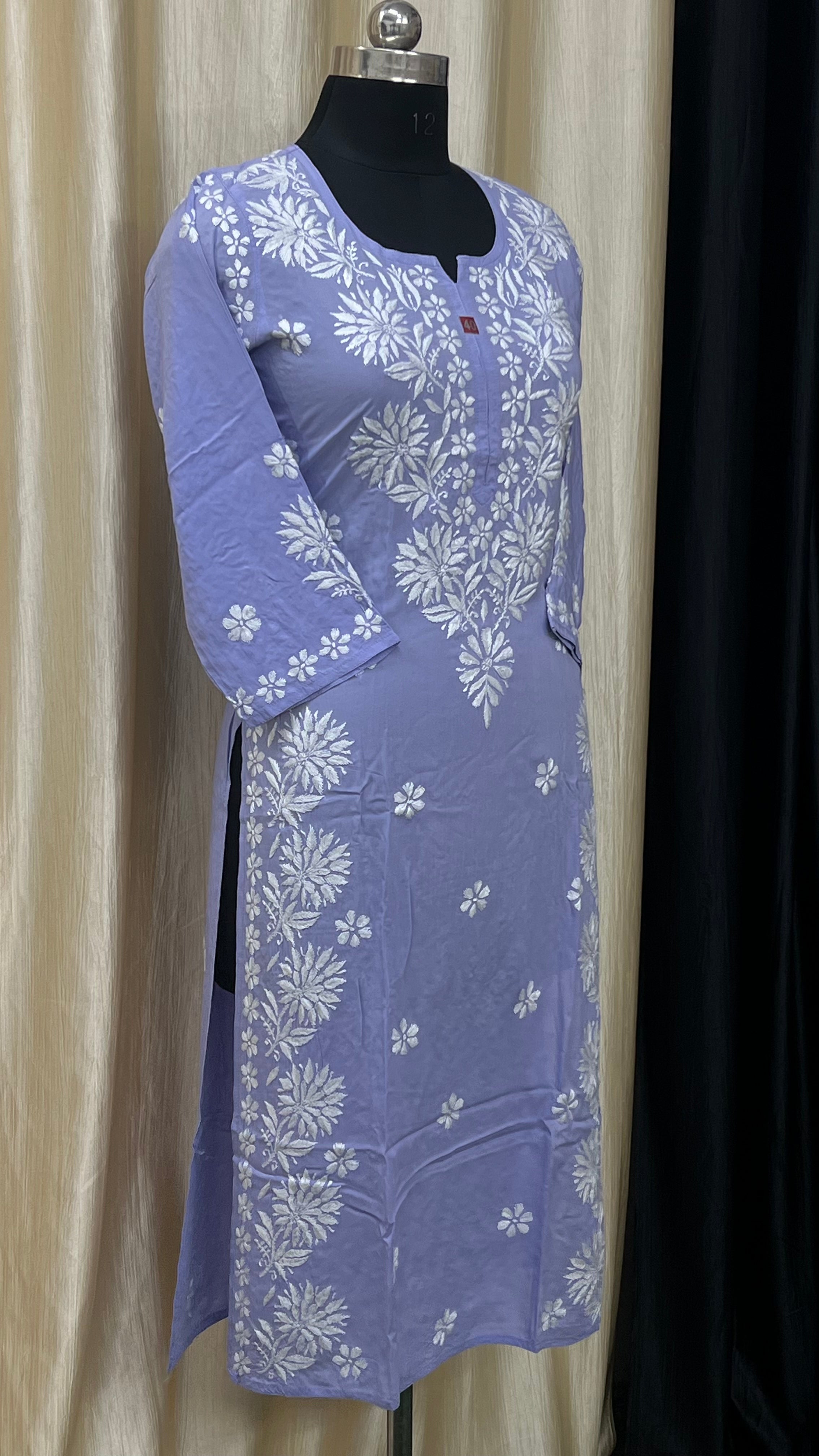 lucknowi Chikan Kurti lucknowi Chikan Kurti