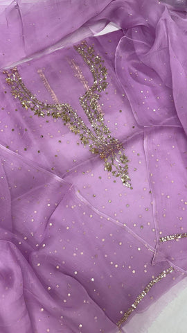 Organza Silk Shirt & Dupatta Organza Silk Shirt & Dupatta