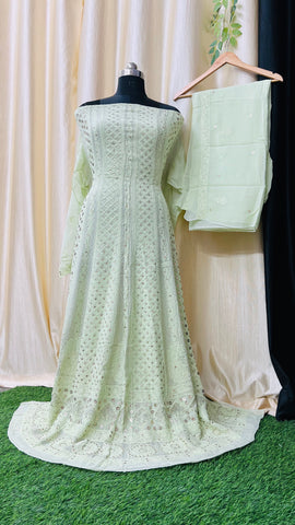 Premium Chikankari Anarkali with Dupatta Premium Chikankari Anarkali with Dupatta