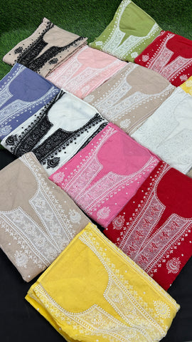 Soft Chanderi dress | Semi-Stitched suits | Embellished Elegance | Elegant Ethnics | Semi-Stitched Styles Soft Chanderi dress | Semi-Stitched suits | Embellished Elegance | Elegant Ethnics | Semi-Stitched Styles