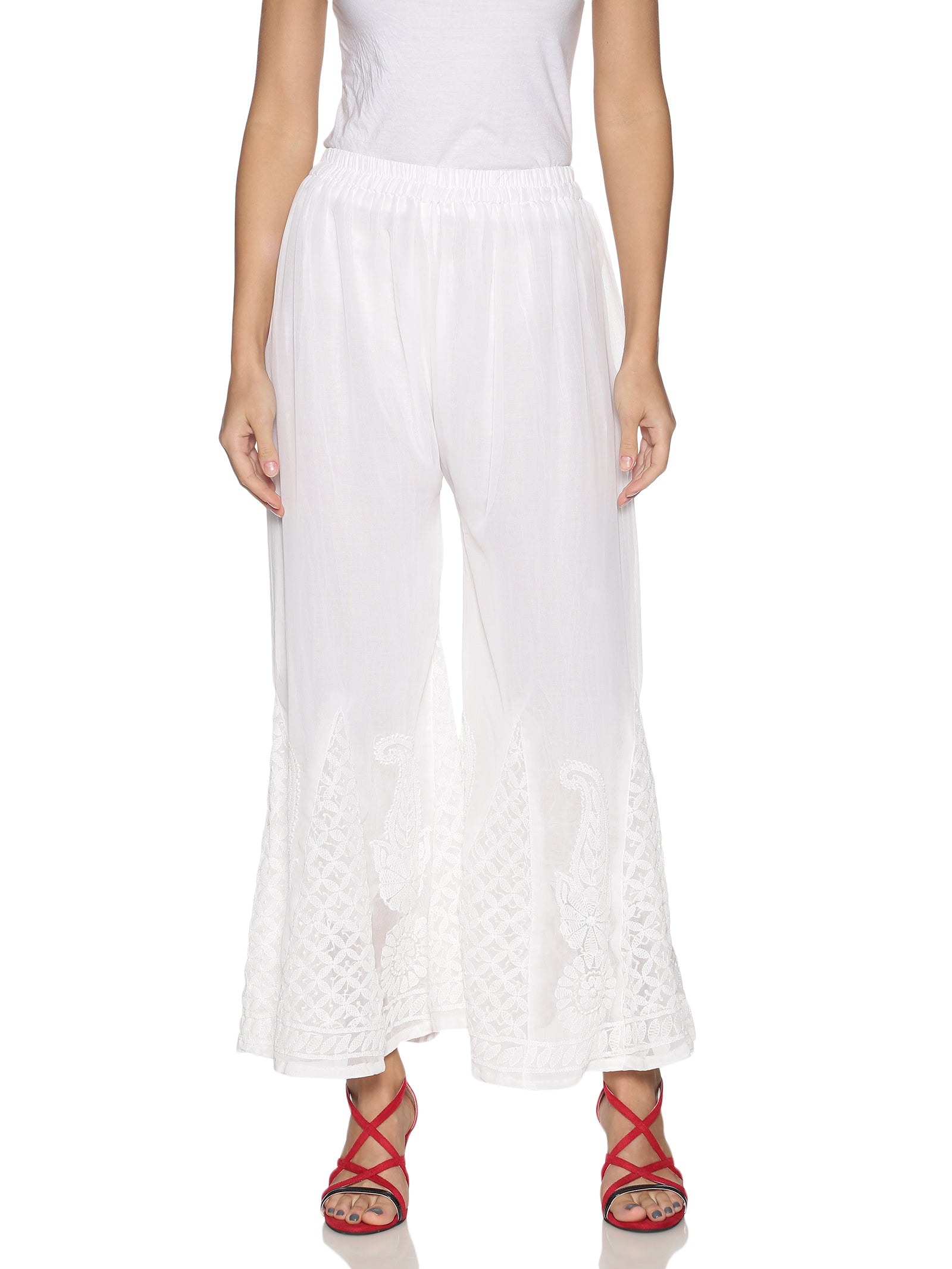 CHIKANKARI HANDWORK SOFT GEORGETTE KALI SHARARA CHIKANKARI HANDWORK SOFT GEORGETTE KALI SHARARA