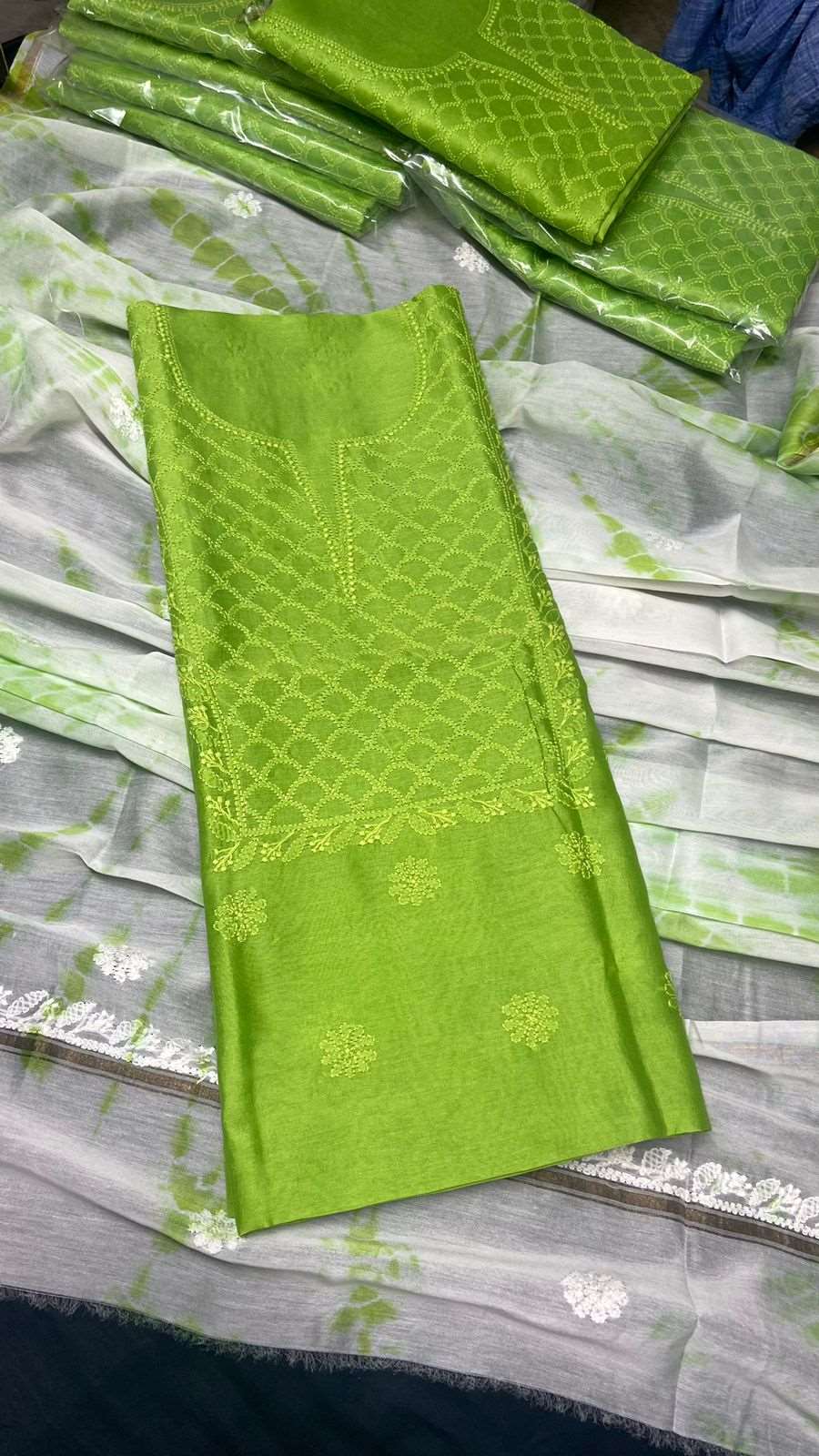 UNSTICHED CHIKAN HANDWORK SUITS UNSTICHED CHIKAN HANDWORK SUITS