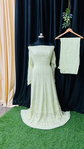 Premium Chikankari Anarkali with Dupatta Premium Chikankari Anarkali with Dupatta