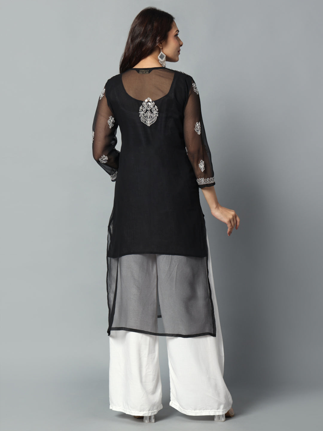 Embroidered Georgette Kurti