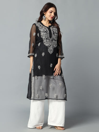 Embroidered Georgette Kurti