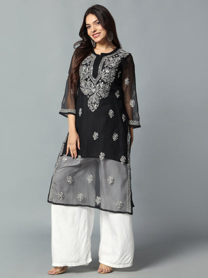 Embroidered Georgette Kurti