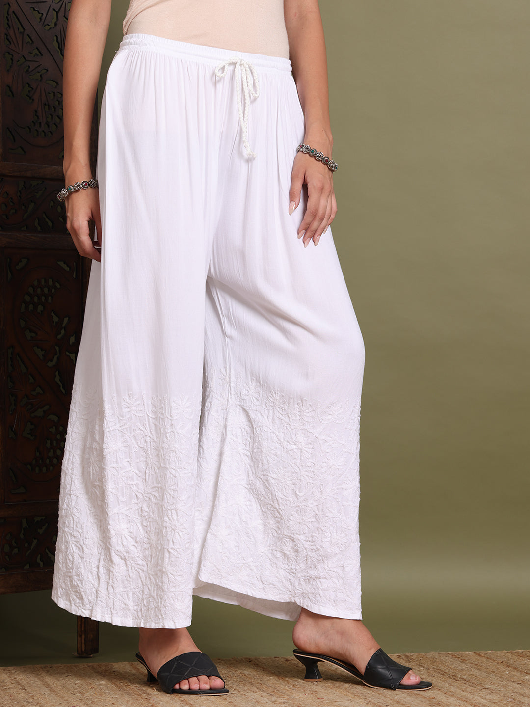 ChikanKari Rayon Plazzo