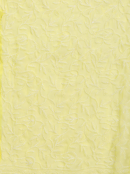 Exclusive Tepchi Hand-Made Chikankari Saree