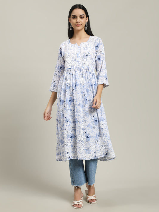 ChikanKari Long Gown