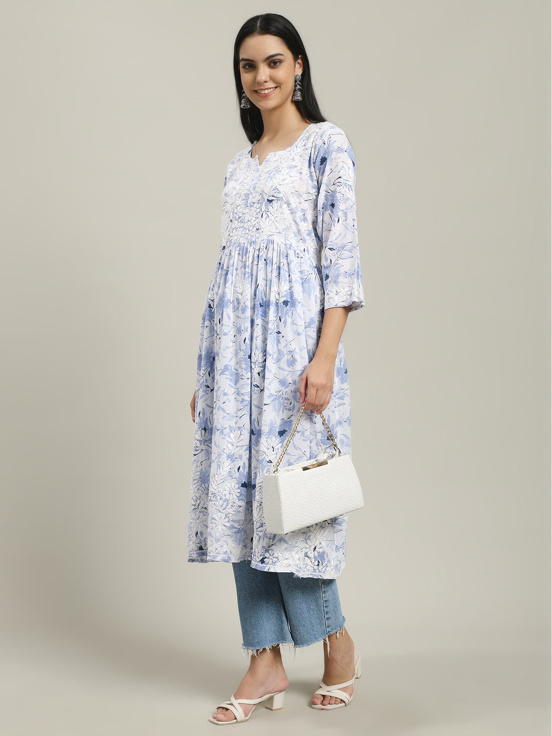 ChikanKari Long Gown