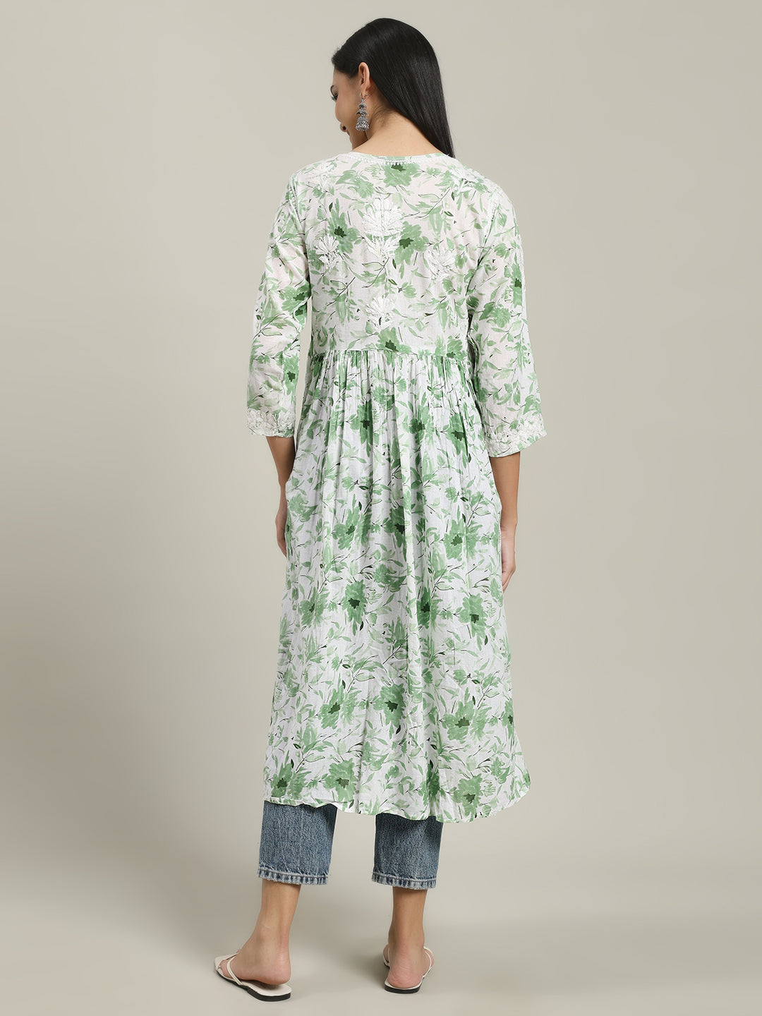 ChikanKari Long Gown