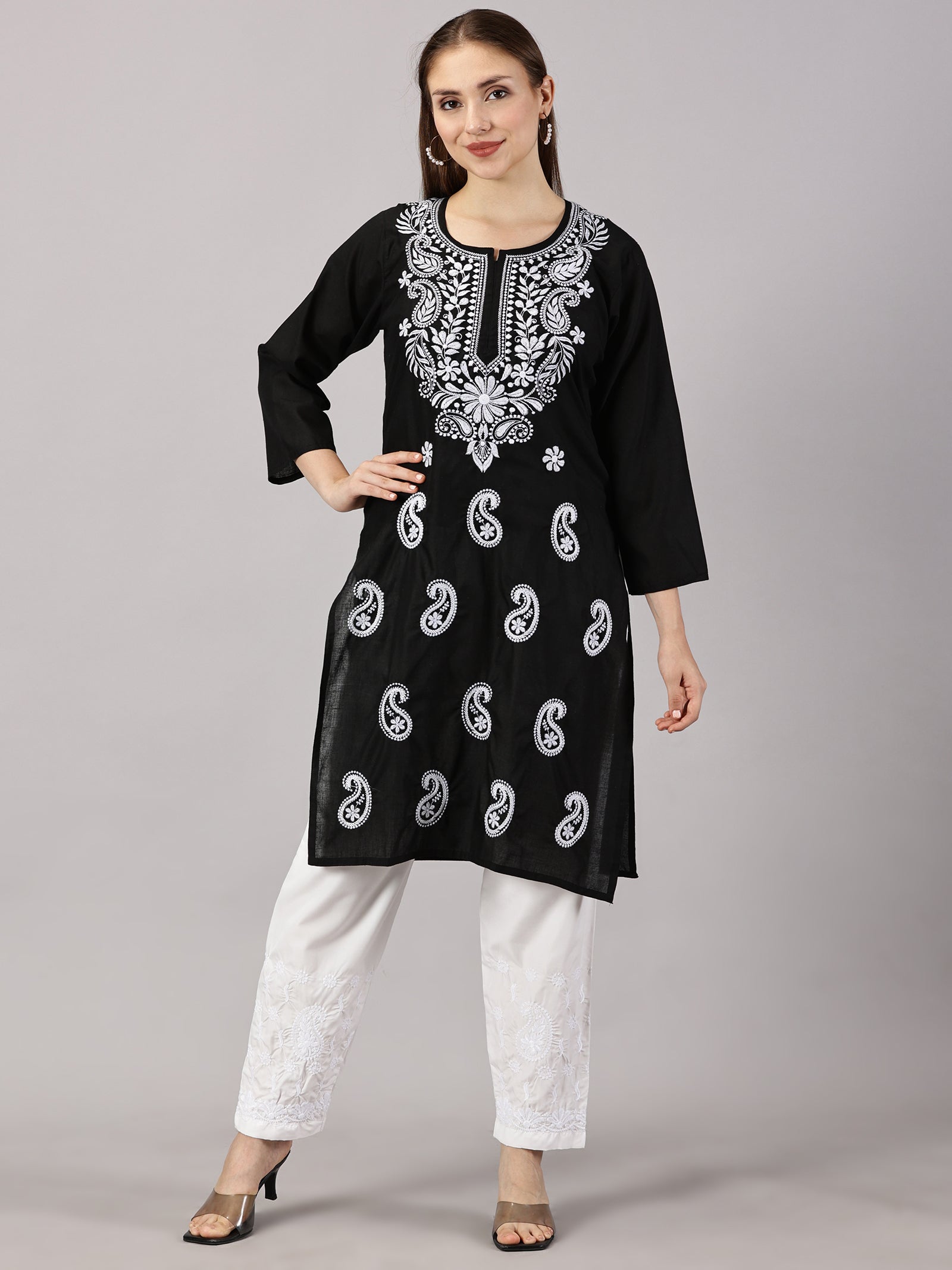 GIRL WEAR CHIKAN KURTI