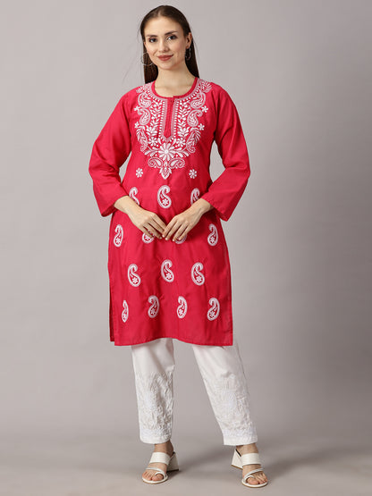 GIRL WEAR CHIKAN KURTI