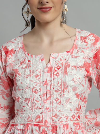 Short chikankari kurti for womens