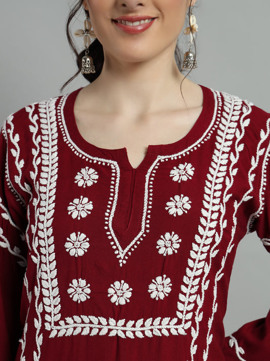 chikan kurti for women 