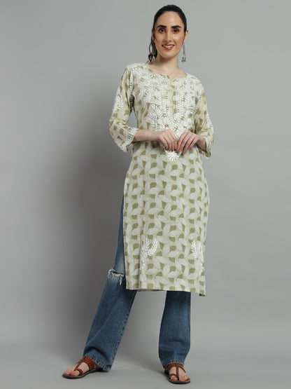 MULMUL PRINTED KURTI