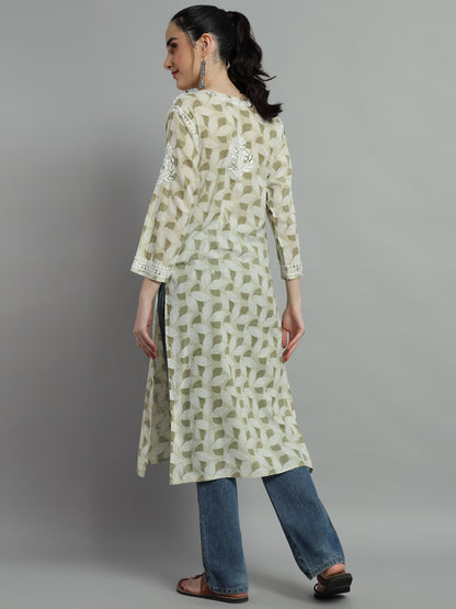 MULMUL PRINTED KURTI